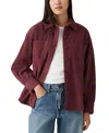 Levi's Orion Corduroy Overshirt In Burgundy Green