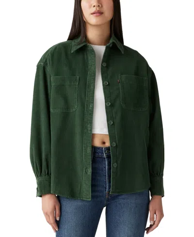 Levi's Orion Corduroy Overshirt In Python Green