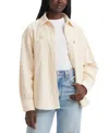 Levi's Orion Corduroy Overshirt In White Swan