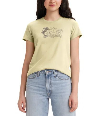 Levi's Women's Perfect Graphic Logo Cotton T-shirt In Beach Sand