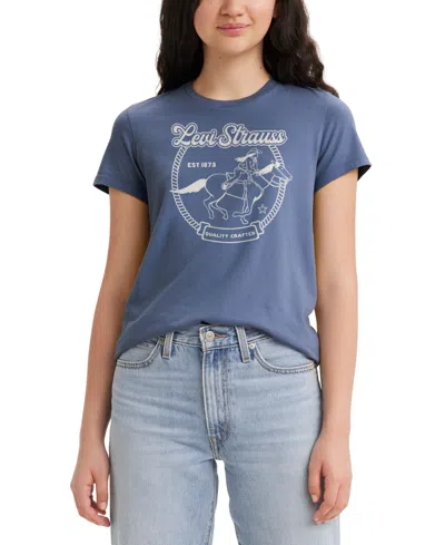 Levi's Women's Perfect Graphic Logo Cotton T-shirt In Howdy Vint