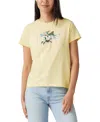 Levi's Women's Perfect Graphic Logo Cotton T-shirt In Lily Hl Logo Double Cream