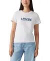 Levi's Graphic Perfect T-shirt In Ocean Scene Hl Logo Bright White