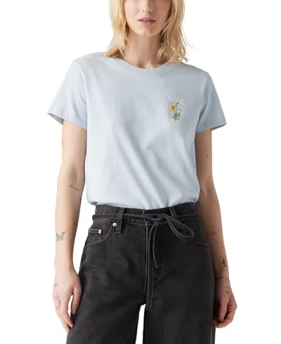 Levi's Women's Perfect Graphic Logo Cotton T-shirt In Poppy High