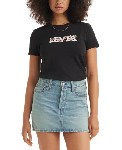 Levi's Women's Perfect Graphic Logo Cotton T-shirt In Tapestry Floral