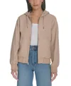 Levi's Relaxed Hooded Bomber Jacket In Light Pink