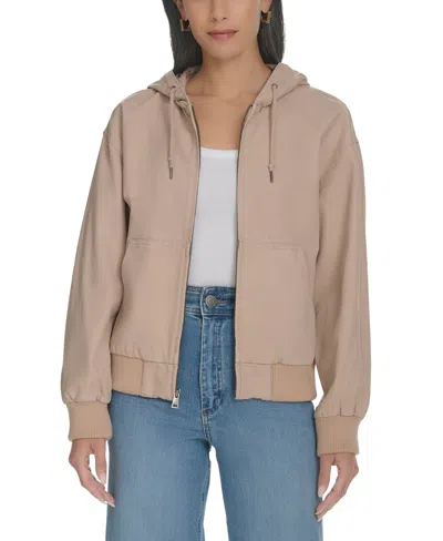 LEVI'S WOMEN'S RELAXED HOODED BOMBER JACKET