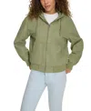 Levi's Women's Relaxed Workwear Hooded Bomber Jacket In Sage