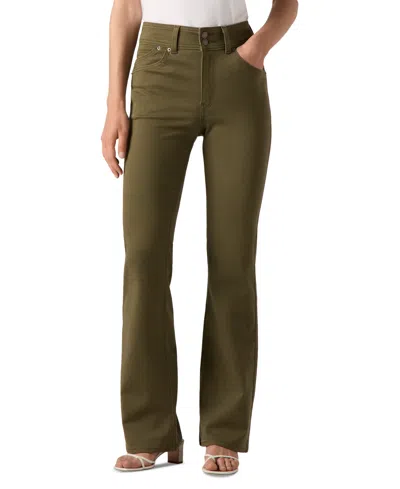 Levi's Women's Retro 726 High Rise Flare Leg Jeans In Ivy Green