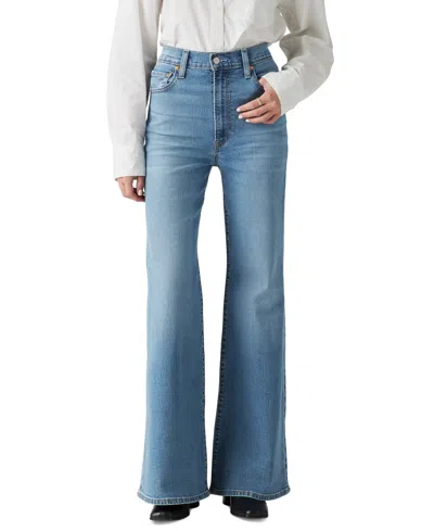 Levi's Women's Ribcage Bell High-rise Flare-leg Jeans In Blue