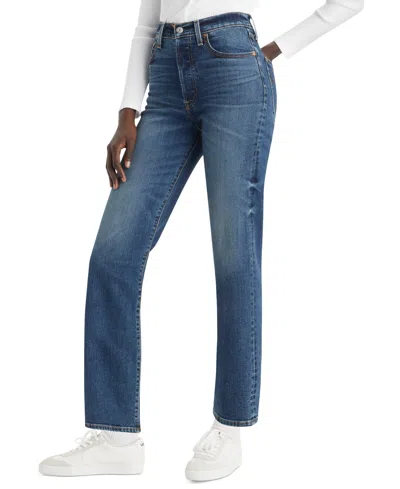 LEVI'S WOMEN'S RIBCAGE HIGH RISE STRAIGHT ANKLE JEANS