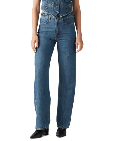 Levi's Premium Women's Ribcage Wide-leg Braided Cotton Jeans In Big Yikes