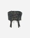 Levi's Women S Adsb Denim Corset Tinted Indigo In Blue