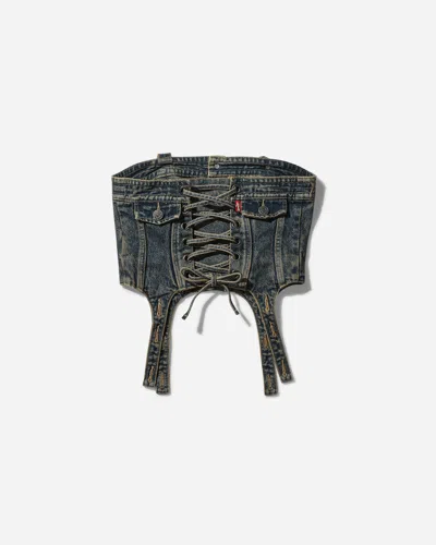 Levi's Women S Adsb Denim Corset Tinted Indigo In Blue