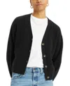 Levi's Snowflake Cardigan In Caviar
