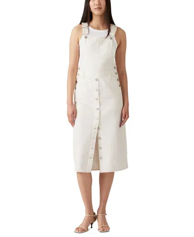 Levi's Women's Tico Cotton Button-front Overalls Dress In Serentiy Now