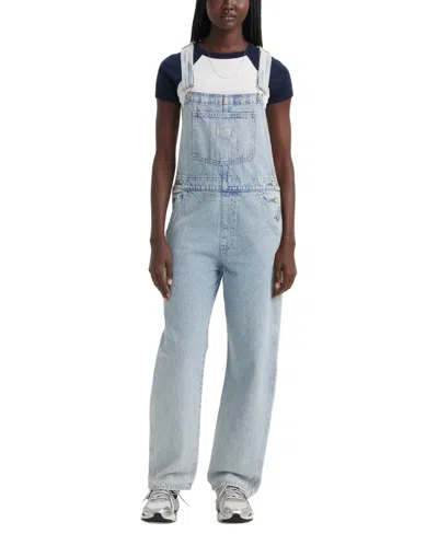LEVI'S WOMEN'S VINTAGE-STYLE COTTON DENIM OVERALLS