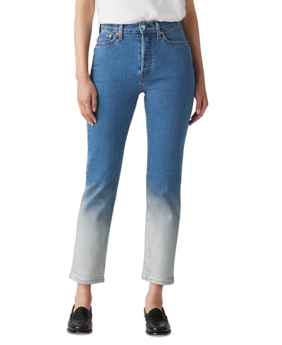 Levi's Women's Wedgie Straight-leg High Rise Cropped Jeans In My Moment
