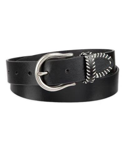 Levi's Women's Western Genuine Leather Contrast Stitch Belt