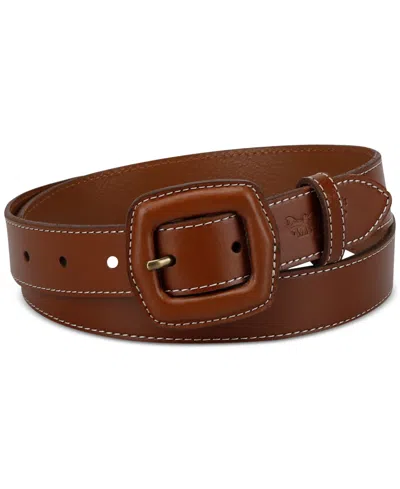 Levi's Women's Western Leather-wrapped Buckle Belt In Tan