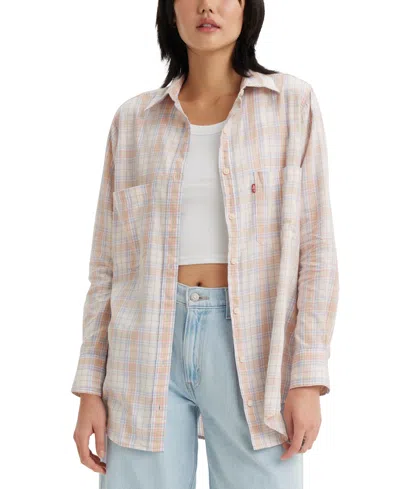 Levi's Women's Workwear Hasina Classic Cotton Tunic In Anika Plaid