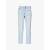 Levi's Womens Wow Me Over 501 High-rise Straight-leg Denim Jeans In Wow Me Over
