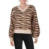 Levi's Womens Animal Print Ribbed Pullover Sweater In Multi