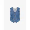 Levi's Braided Dark Wash Denim Vest Top In Big Yikes
