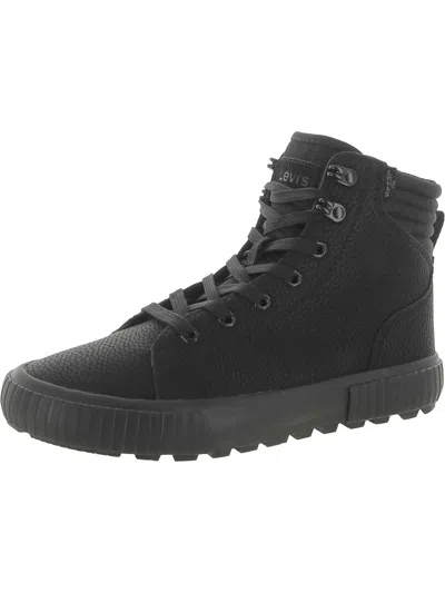 Levi's Womens Canvas High-top Casual And Fashion Sneakers In Black