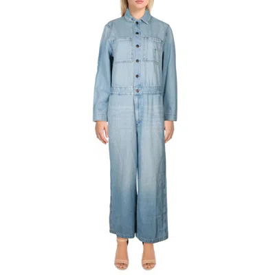 Levi's Womens Drawstring Hem Denim Jumpsuit