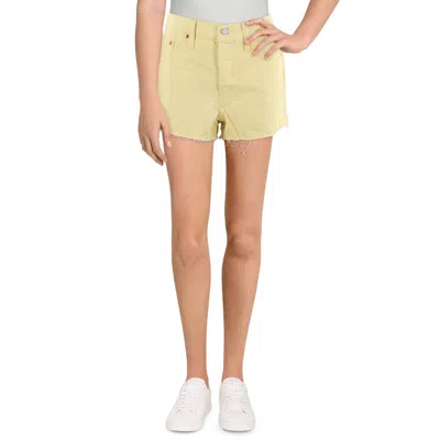 Levi's Womens Frayed Hem Denim Denim Shorts