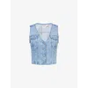 Levi's Womens I Will Bella Sleeveless Denim Corset Top In I Will
