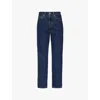 Levi's Womens Salsa Stonewash 501 High-rise Straight-leg Denim Jeans In Salsa Stonewash