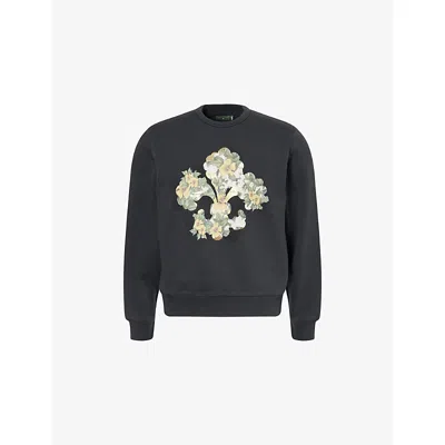 Levi's Womens Multi  X Denim Tears Crewneck Cotton-jersey Sweatshirt