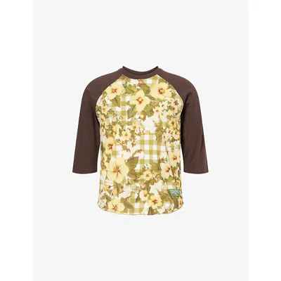 Levi's Womens Multi  X Denim Tears Floral-print Cotton-jersey T-shirt