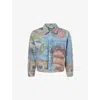 Levi's Womens Multi  X Denim Tears Photographic-print Denim Trucker Jacket In Multi