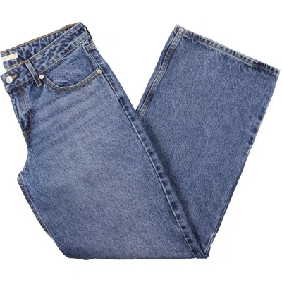 Levi's Womens Relaxed Denim Straight Leg Jeans In Blue