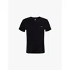Levi's Womens Mineral Black The Perfect Tee Brand-embroidery Regular-fit Cotton-jersey T-shirt In Mineral Black