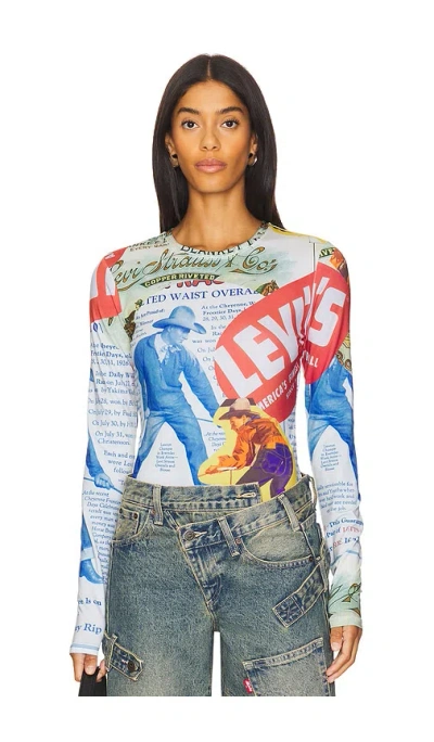 Levi's X Andersson Bell Top In Collage Print