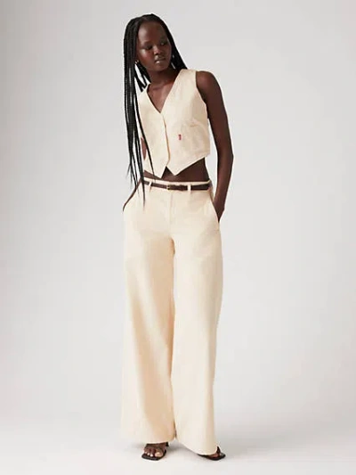 Levi's Xl Chino Corduroy Pants In White Swan