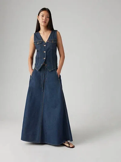 Levi's Xl Skirt In Square Circle