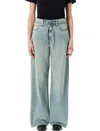 Levi's Xl Straight Tie Waist Jean In Low Fi Prep, Women's At Urban Outfitters In I Told You Blue