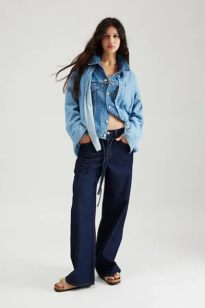 Levi's Xl Straight Tie Waist Jean In Indigo, Women's At Urban Outfitters