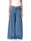 Levi's Xl Superwide Jeans In Caude And Effect Blue