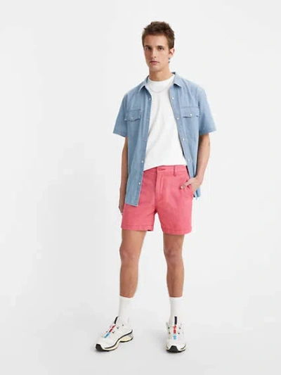 Levi's Xx Chino Authentic 6" Men's Shorts 36 In Garnet Rose