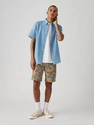 Levi's Xx Chino Authentic Relaxed Shorts In White Pepper Elian Floral Print