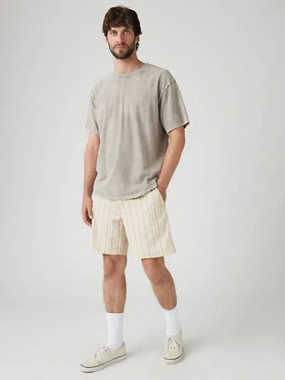 Levi's Xx Chino Authentic Relaxed Men's Shorts 32x8 In Vanilla Astral Aura Stripe
