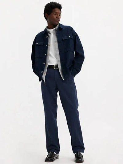 Levi's Xx Chino Authentic Straight Pants In Navy Blazer Soft Garment Dye