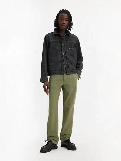 Levi's Xx Chino Loose Straight Pleated Men's Pants 27x30 In Four Leaf Clover Soft Garment Dye