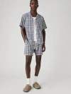 Levi's Xx Chino Bay Men's Shorts Xl In Xavier Plaid Steam Blue